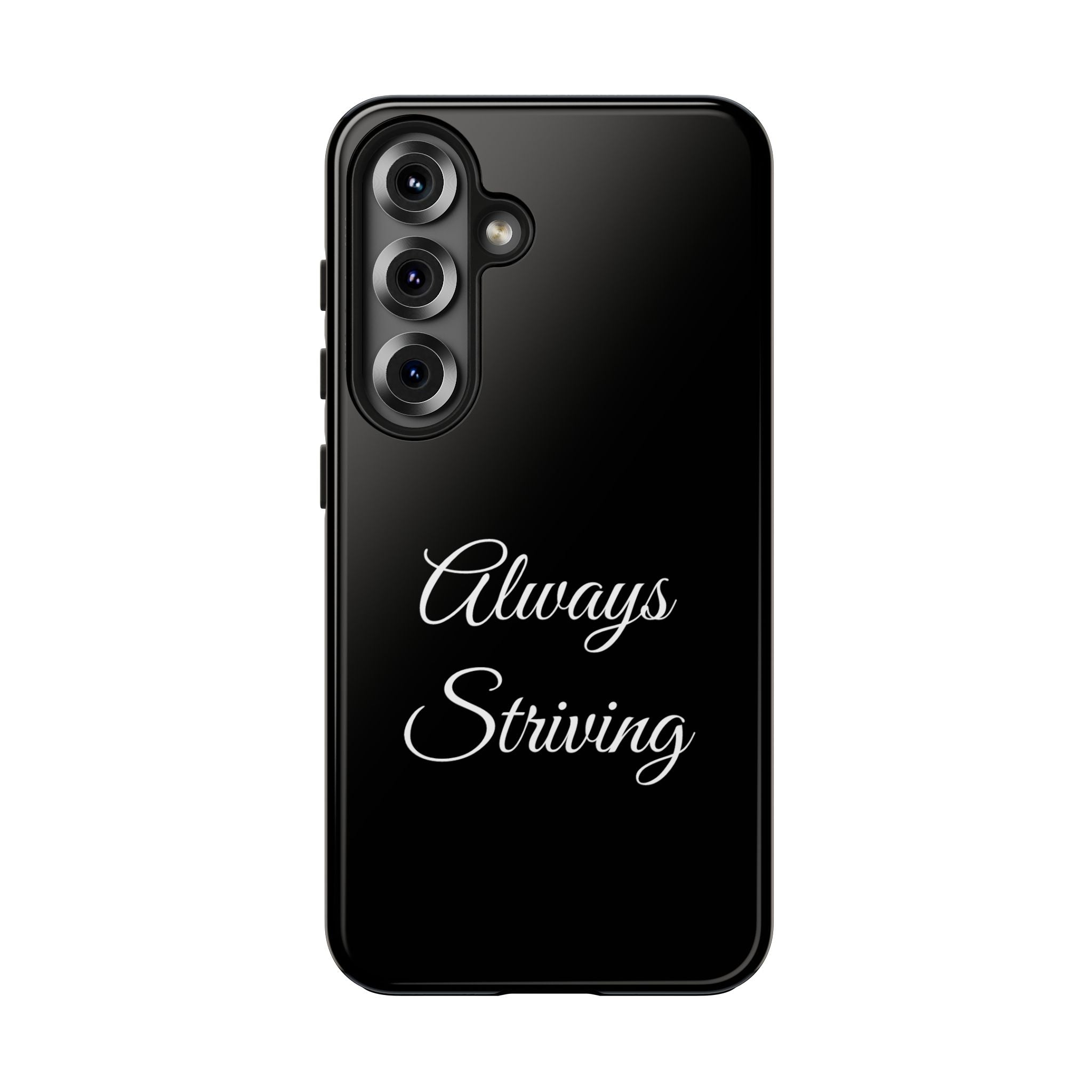Black Always Striving Tough Phone Case