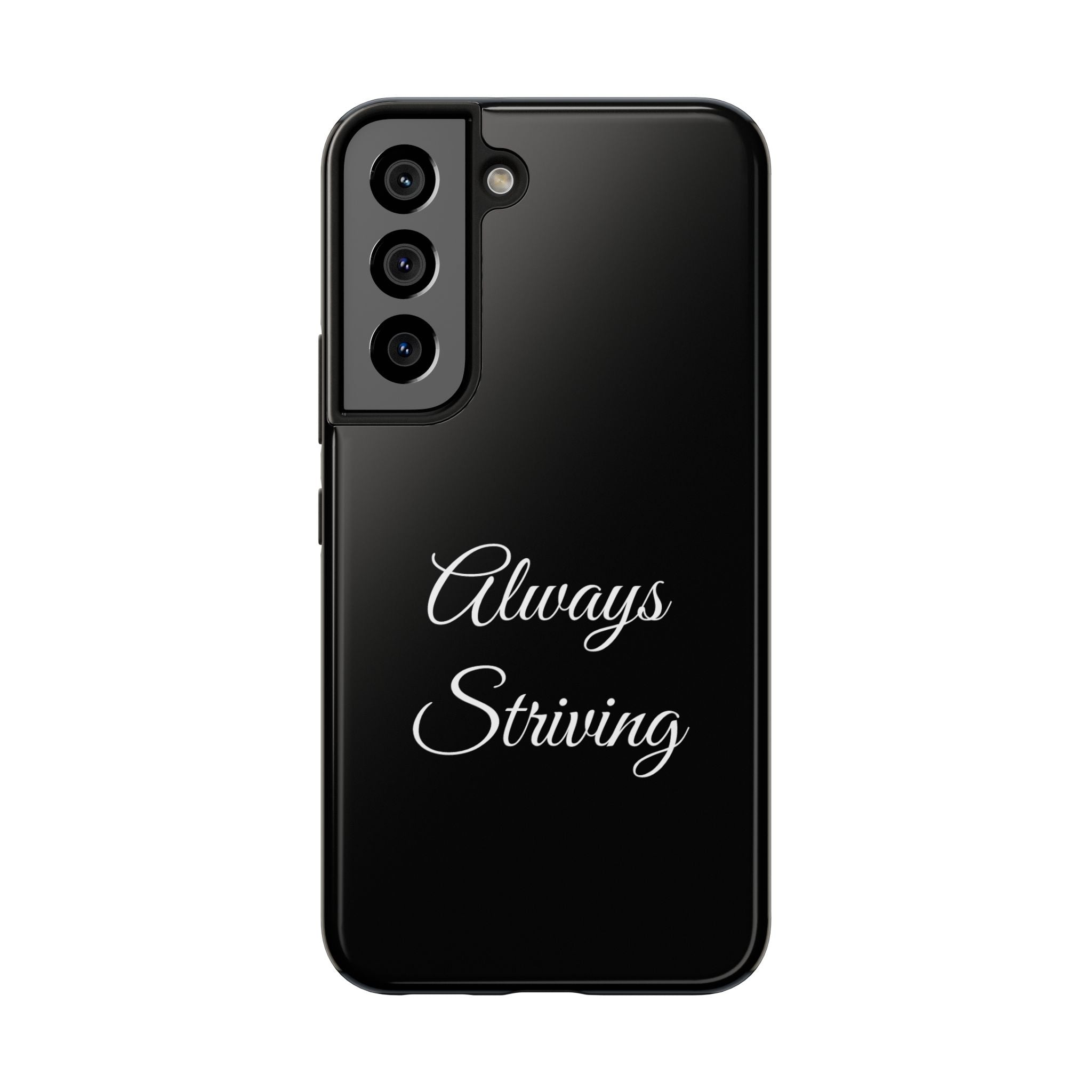 Black Always Striving Tough Phone Case