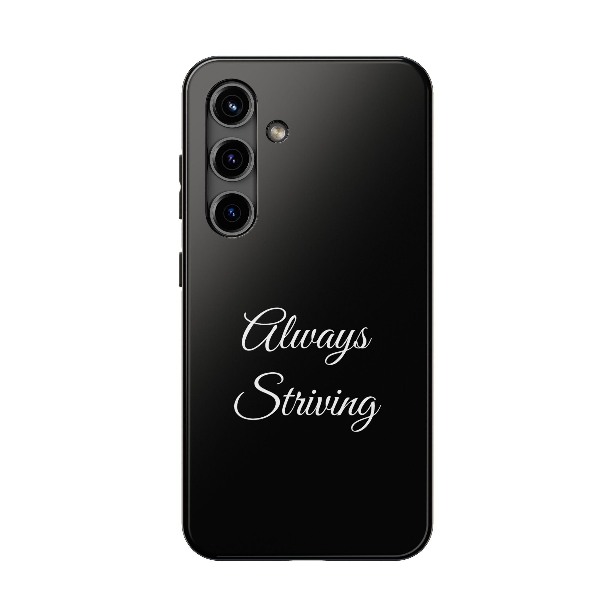 Black Always Striving Tough Phone Case
