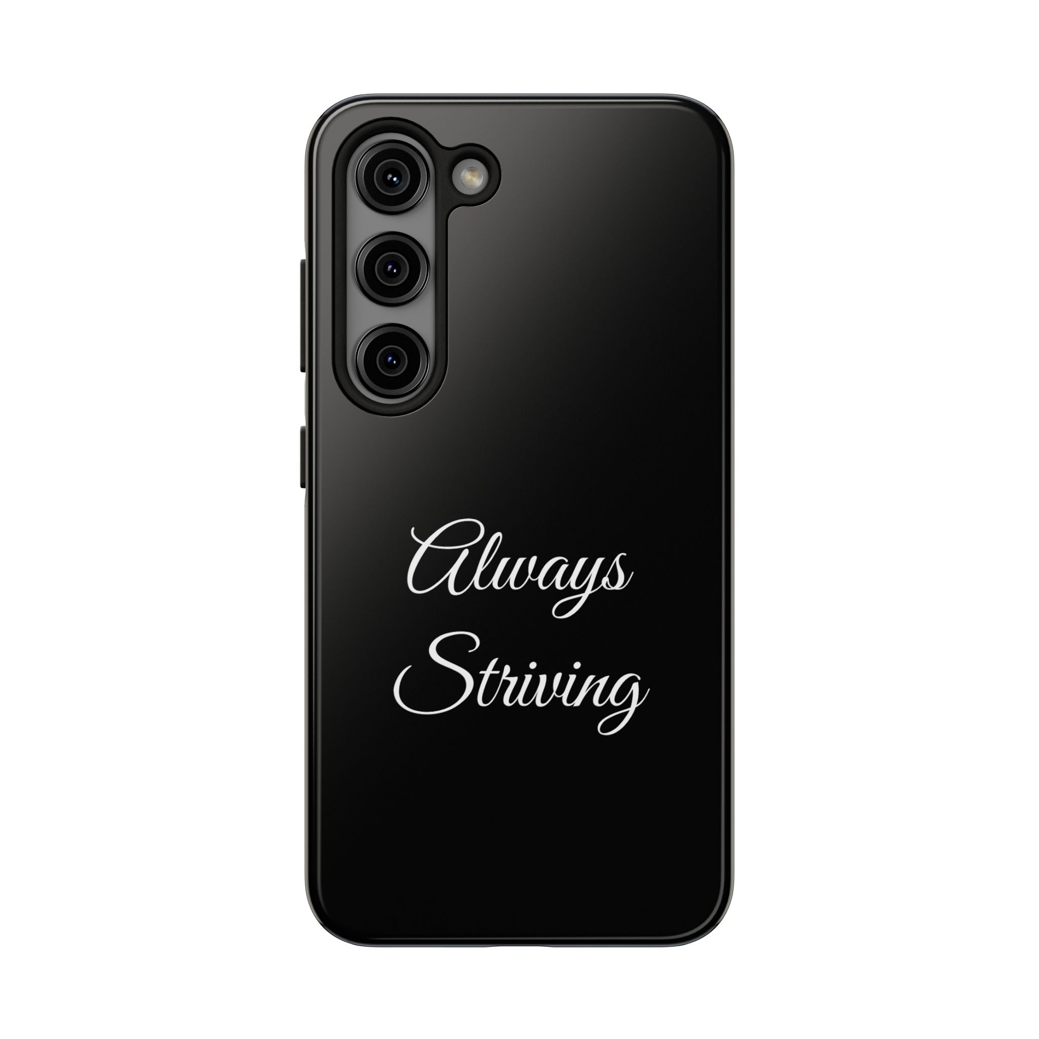 Black Always Striving Tough Phone Case